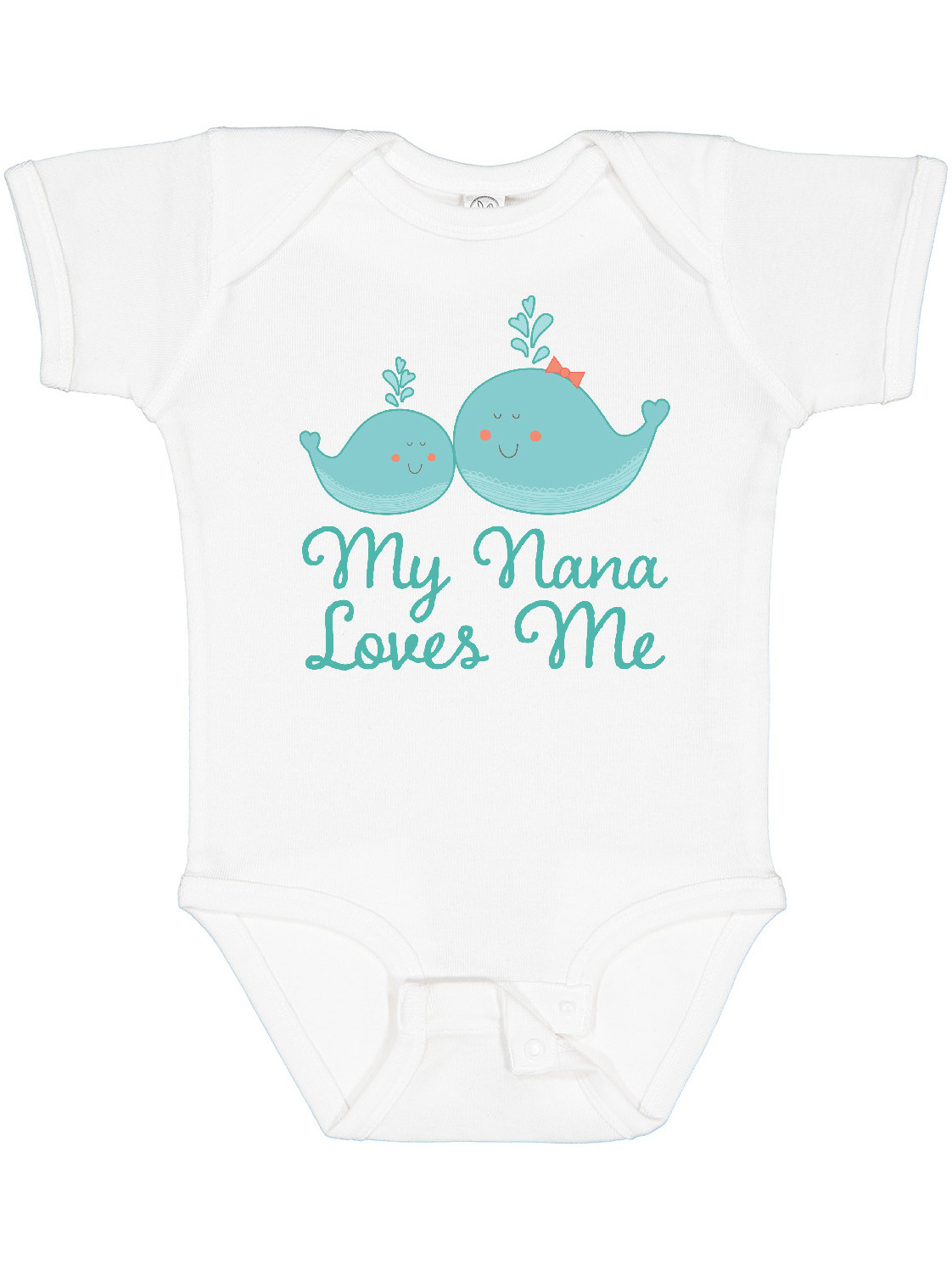 Inktastic My Nana Loves Me Boys or Girls Baby Bodysuit